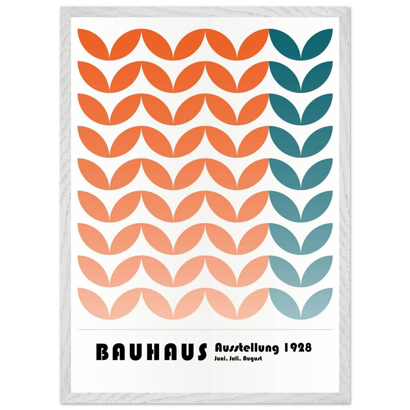 Bauhaus-Style The Blue Waves - Vibrantwalls