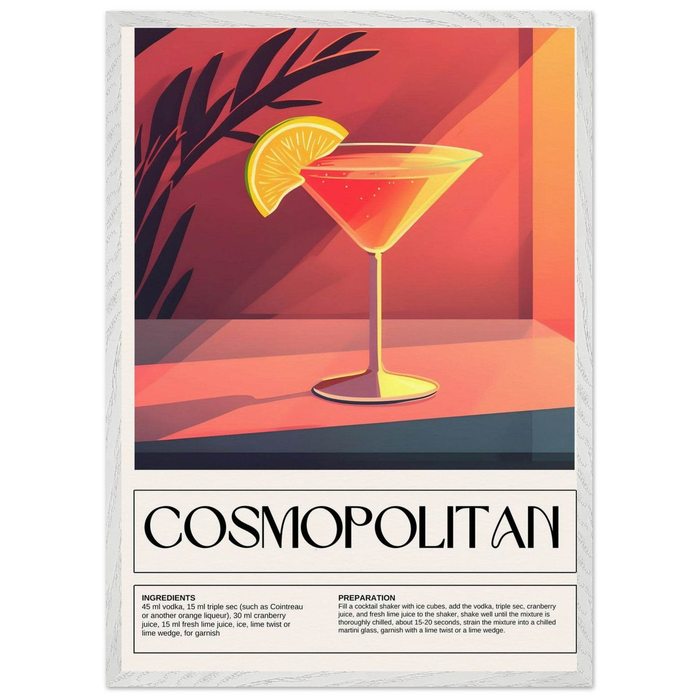 Cosmopolitan Cocktail - Vibrantwalls