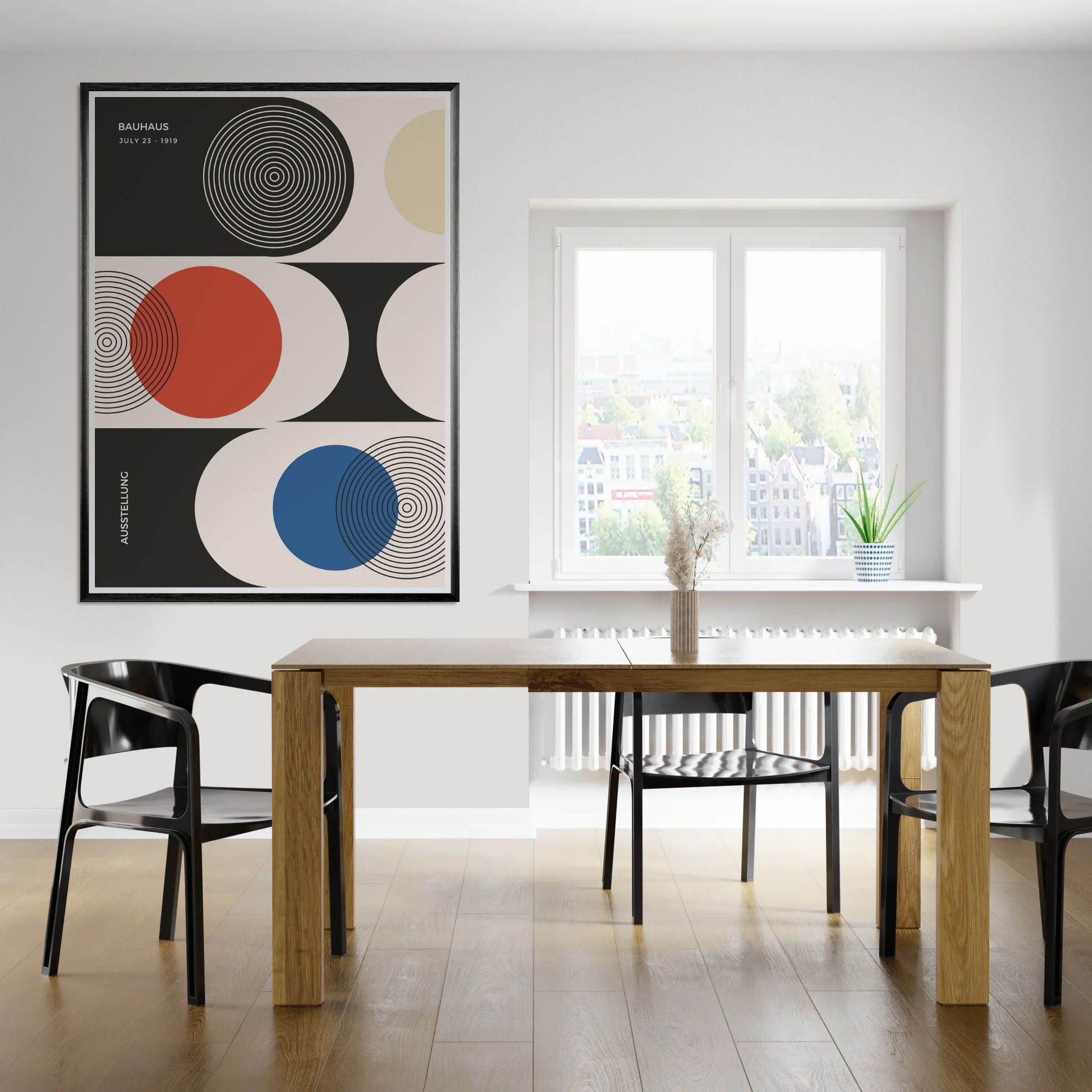 Bauhaus Geometric Abstract Movement Style Design Poster Wall Art - Vibrantwalls