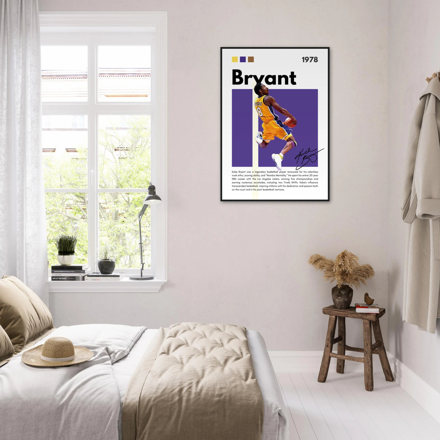 Kobe Bryant Black Mamba Lakers Vintage Poster Vibrantwalls