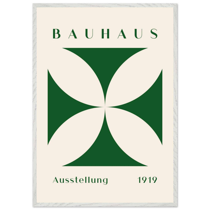 Deep Green Bauhaus Cream 1919 for Modern Elegance - Vibrantwalls