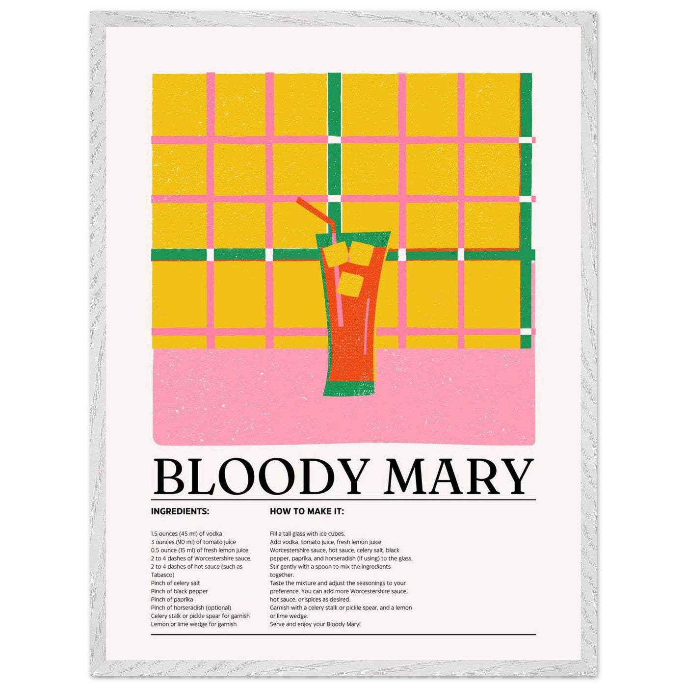 Retro Bloody Mary Cocktail Recipe - Vibrantwalls