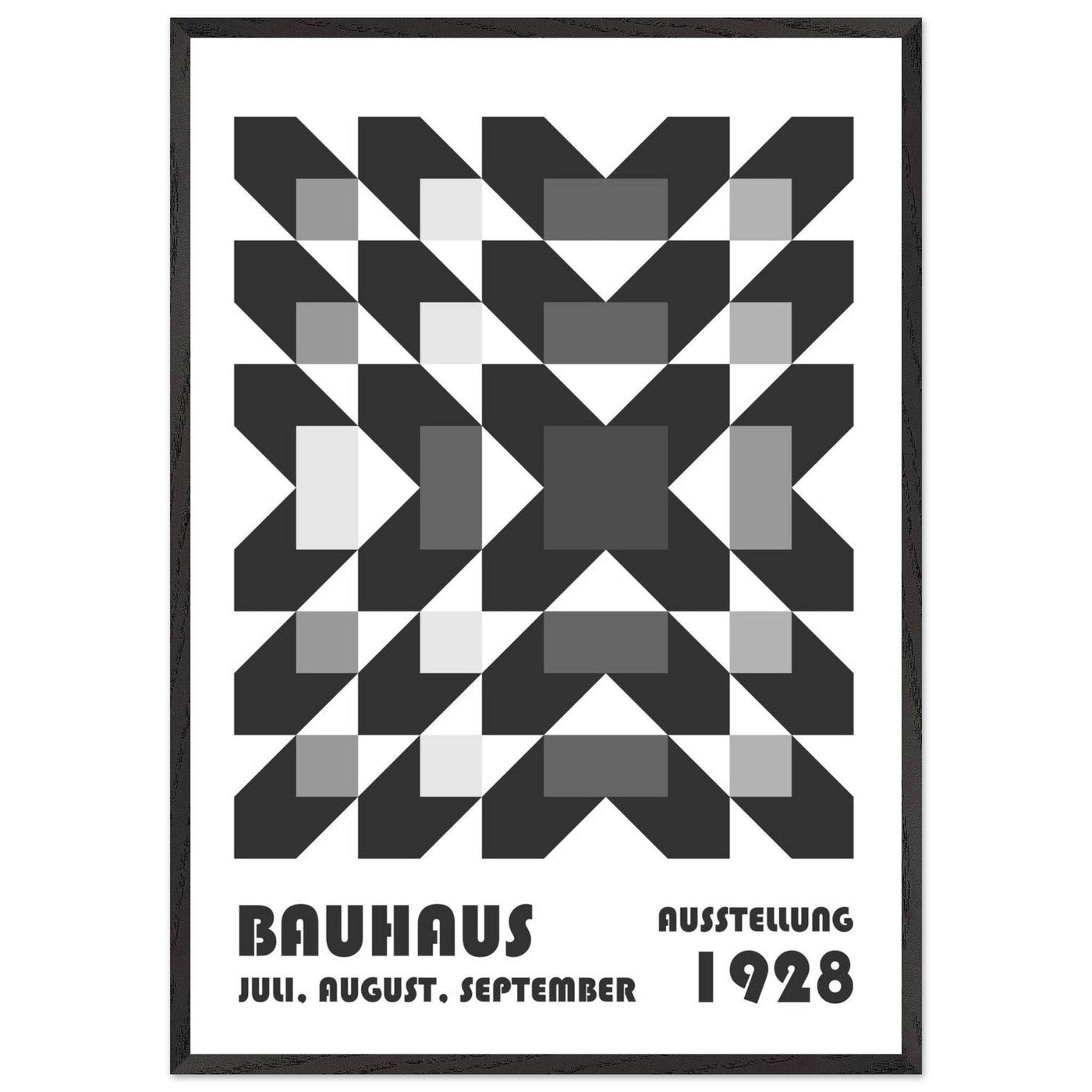 Bauhaus-Style Geometric Grid - Vibrantwalls