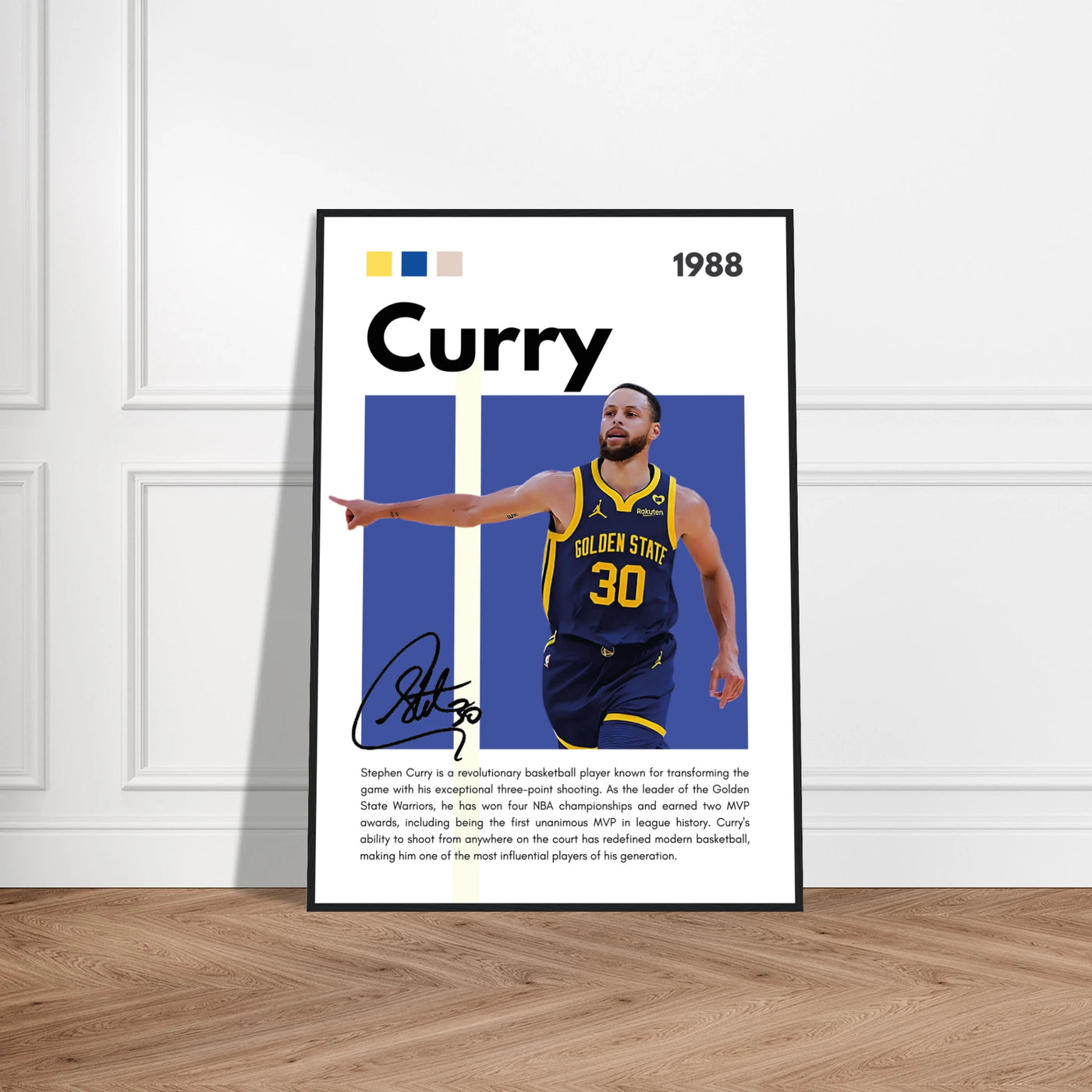 Stephen Curry Chef Curry Warriors Framed Poster Vibrantwalls