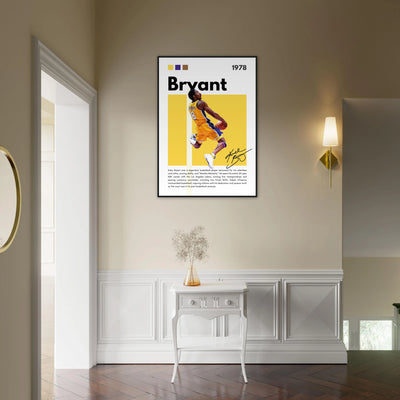 Kobe Bryant Number 24 Lakers Modern Print Vibrantwalls
