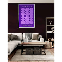 Bauhaus 1923 Purple Geometric Wall Art - Vibrantwalls