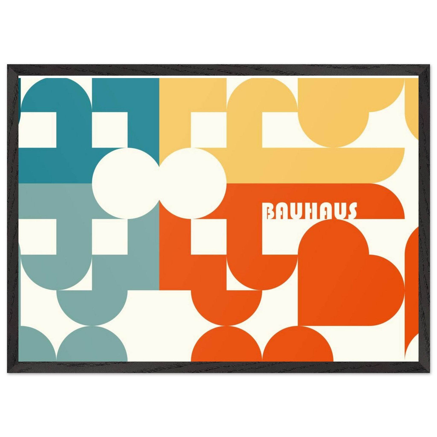 Bauhaus-Style Abstract Geometric Art - Vibrantwalls
