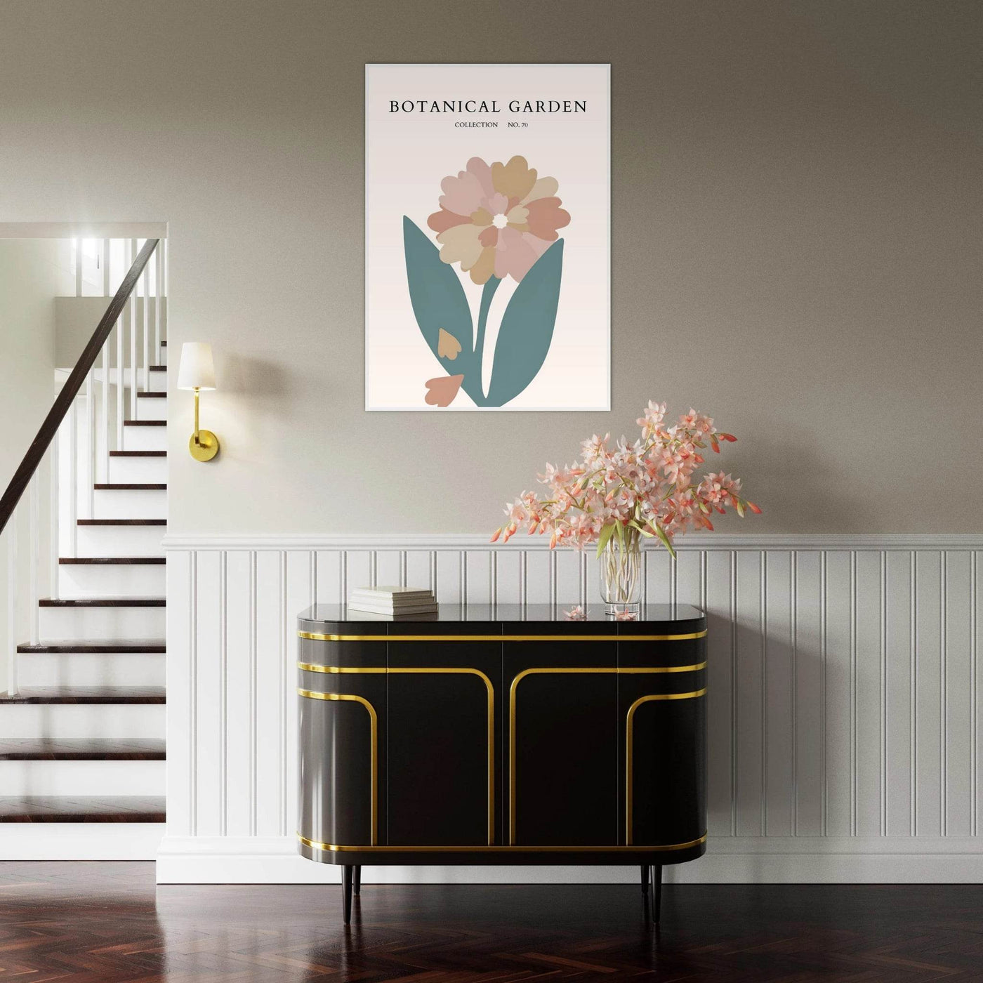 Botanical Garden Framed Poster – Gentle Floral Art Print | Soft Palette Home Decor | Ready-to-Hang - Vibrantwalls