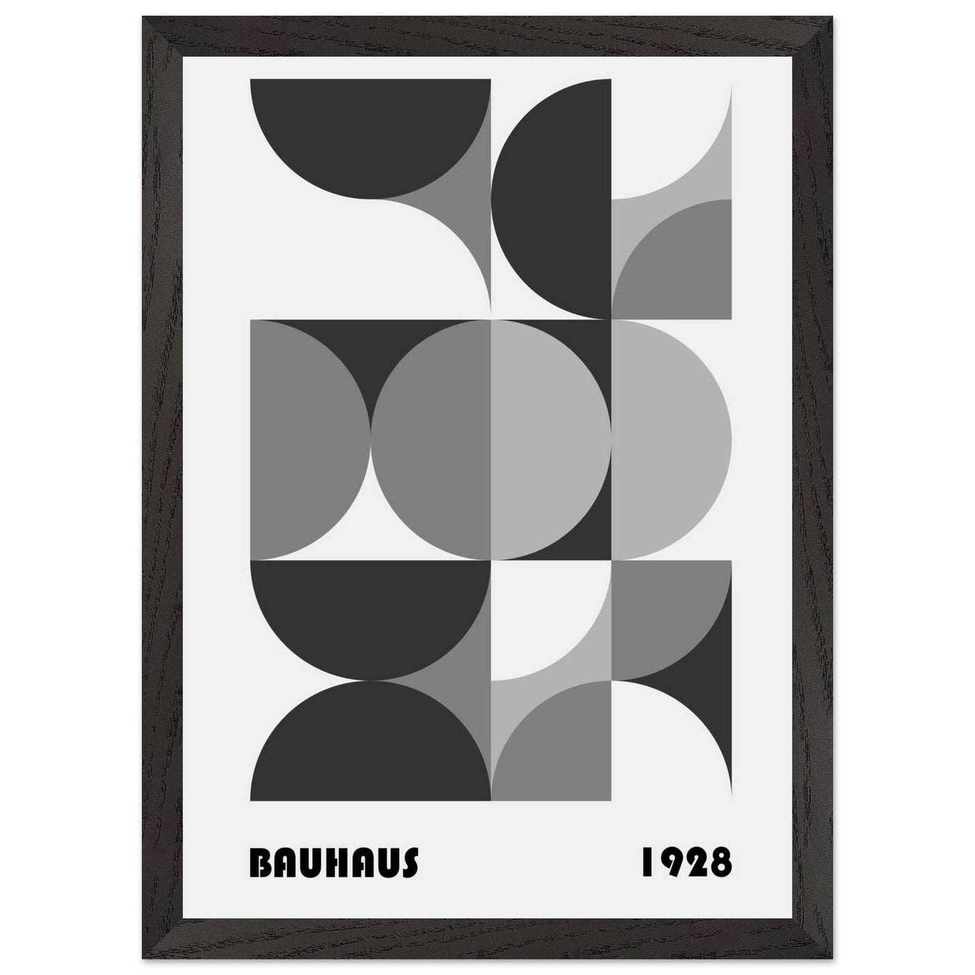 Bauhaus 1928 - Geometric Monochrome - Vibrantwalls