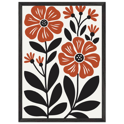 Abstract Floral Bloom Modern Botanical Art - Vibrantwalls