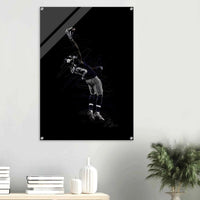 Dynamic Football Player Acrylic Print – Modern Sport Art, Vibrant & Durable Wall Decor in Multiple Sizes - Vibrantwalls