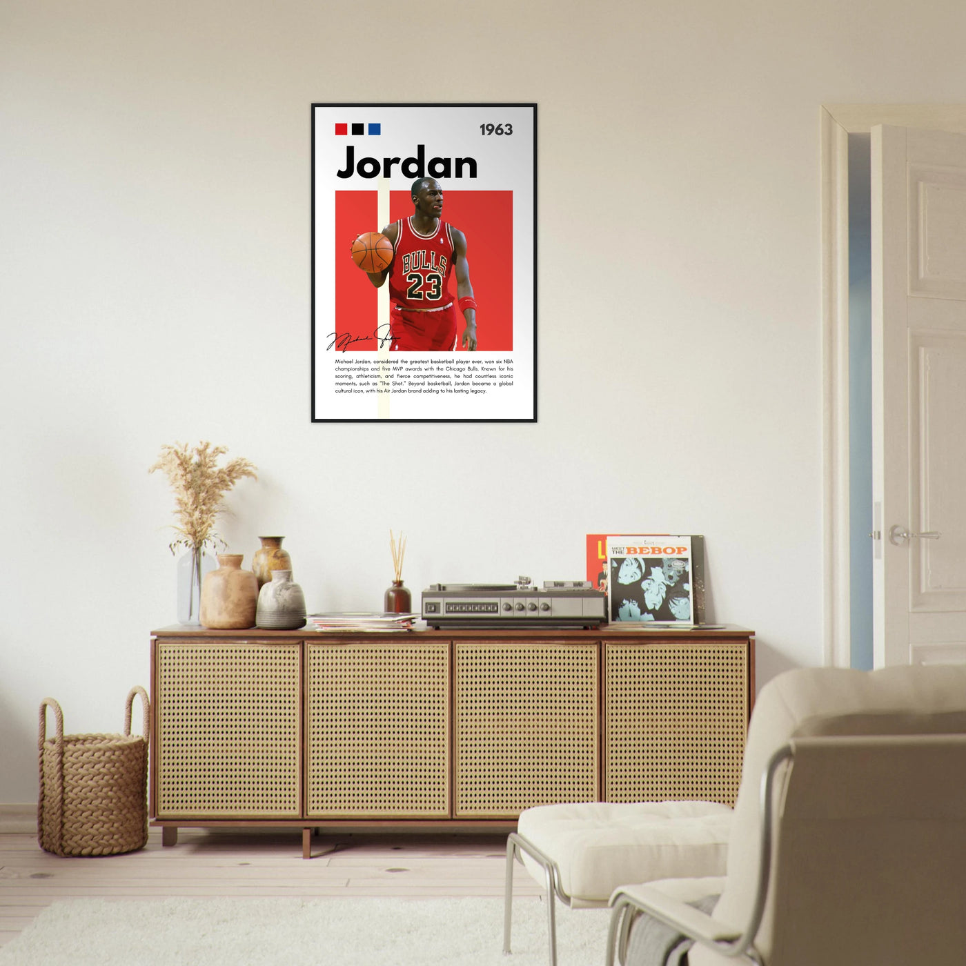 Michael Jordan Air Jordan Bulls Retro Print Vibrantwalls