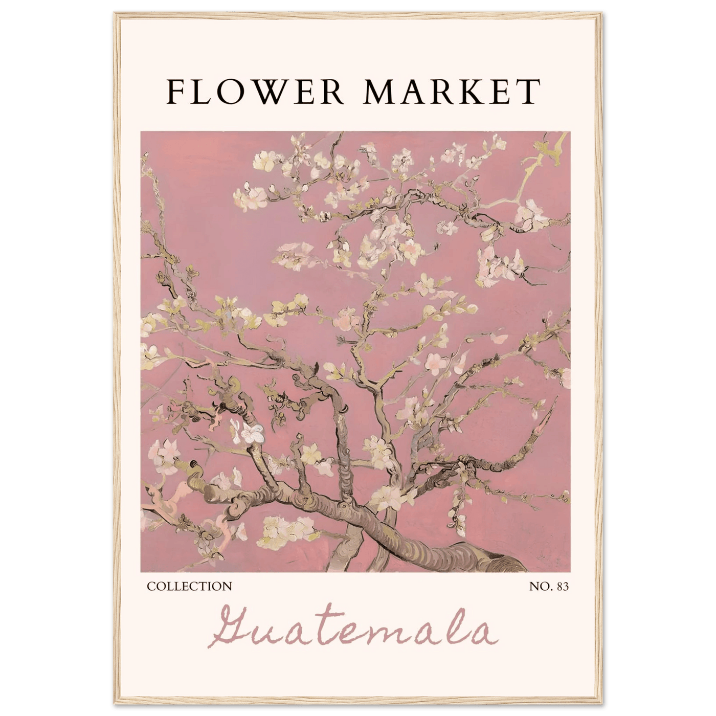Pink Blossom Nature Framed Poster – Serene Floral Art Print | Ready-to-Hang in Multiple Sizes & Frame Finishes - Vibrantwalls