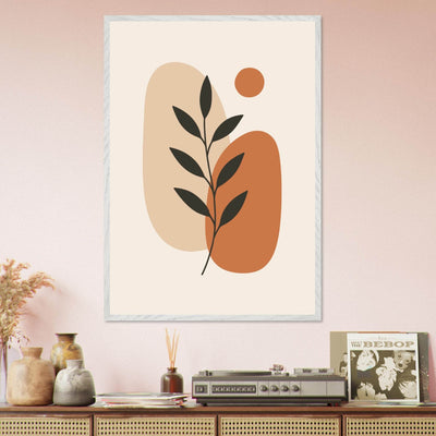 Abstract Botanical Earthy Desert Plant Design - Vibrantwalls