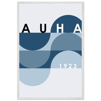 Bauhaus-Style Abstract Poster - The Blue Tunnel Modern Art Print in Various Sizes & Finishes - Vibrantwalls
