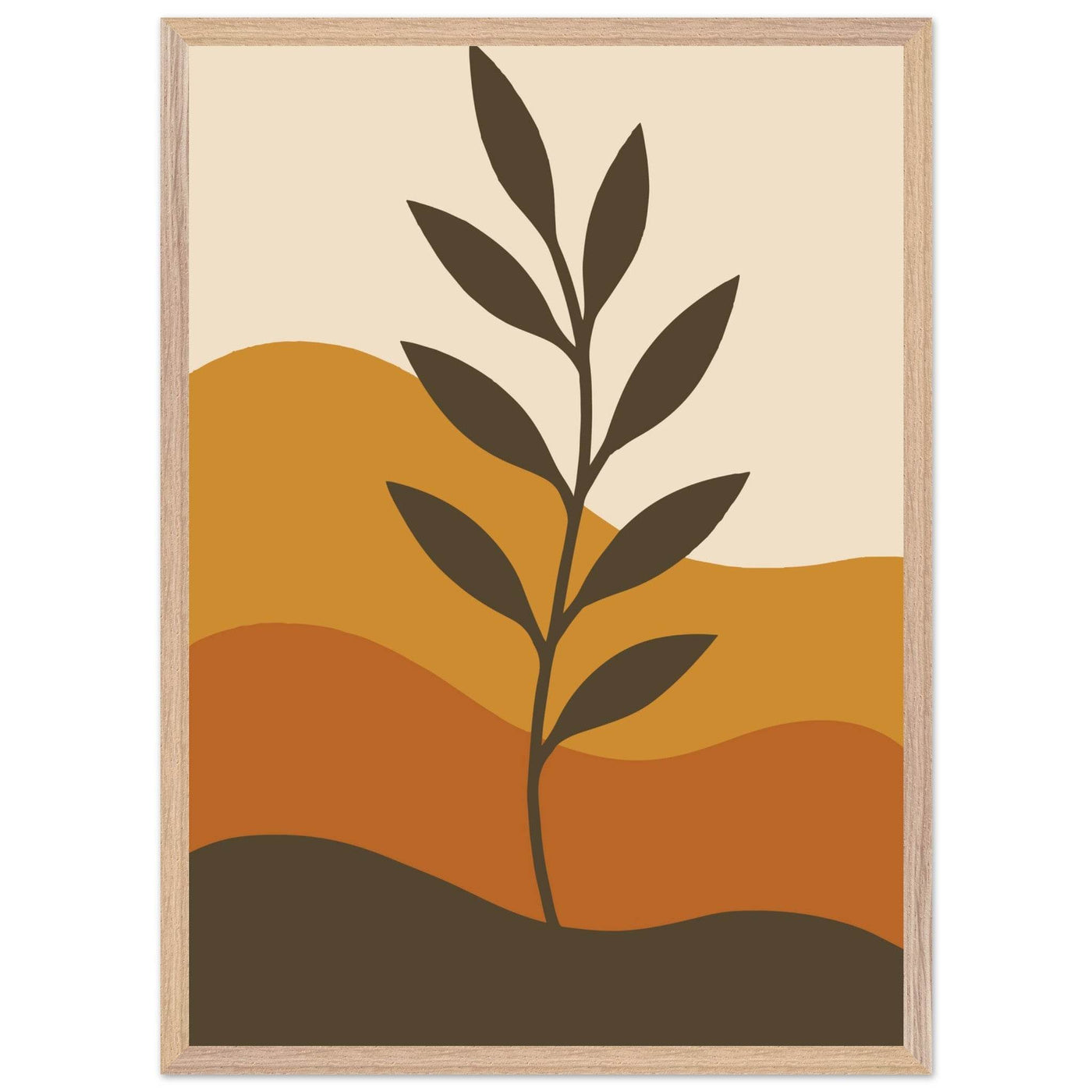 Minimalist Desert Bloom - Vibrantwalls