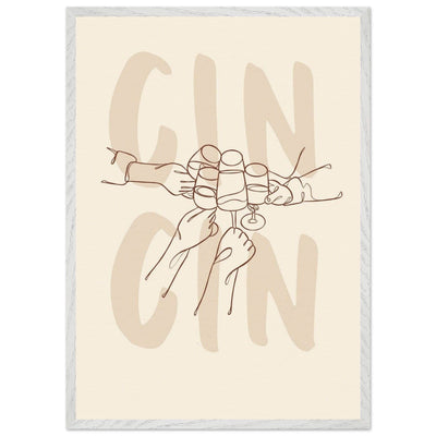 Framed Gin Quote Artwork for Gin Lovers - Perfect Decor for Home or Bar - Vibrantwalls
