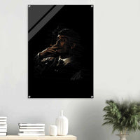 Thomas Shelby Acrylic Print - Distinctive Scribble Art for Enthusiasts - Vibrantwalls