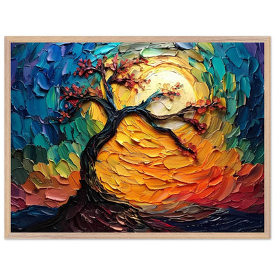 Impasto Tree of Life Poster - Vibrantwalls