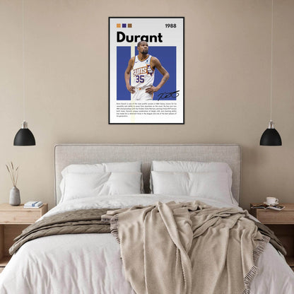 Kevin Durant Slim Reaper Suns Framed Poster - Vibrantwalls