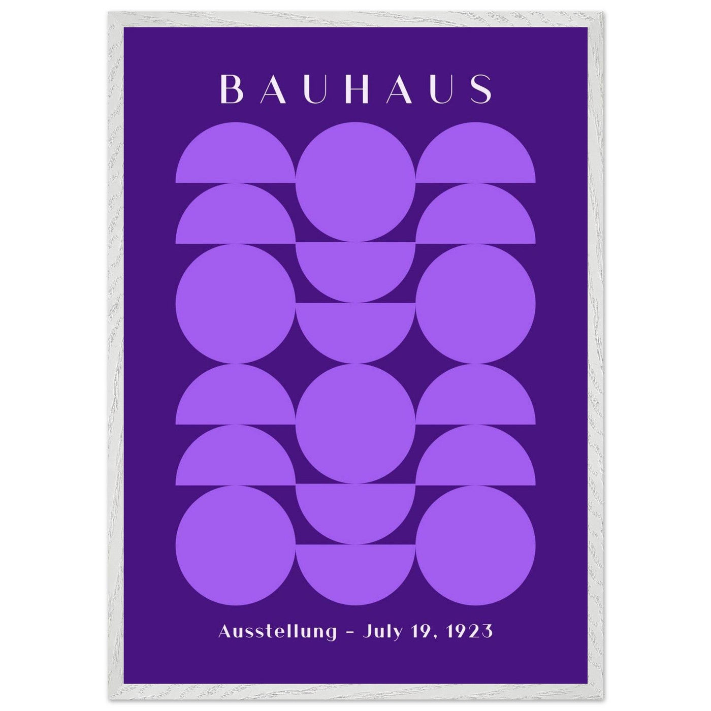 Bauhau 1923 Purple Geometric - Vibrantwalls
