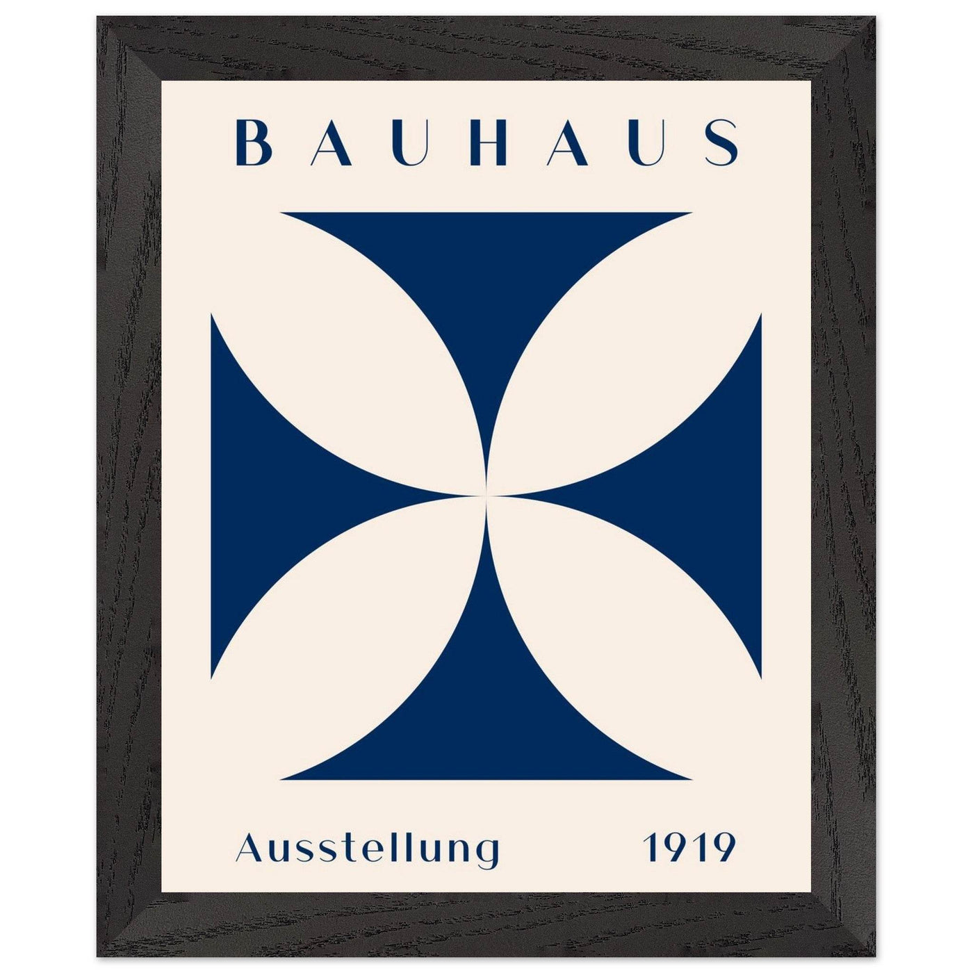 Bauhaus Exhibition 1919 - Navy Cream - Vibrantwalls