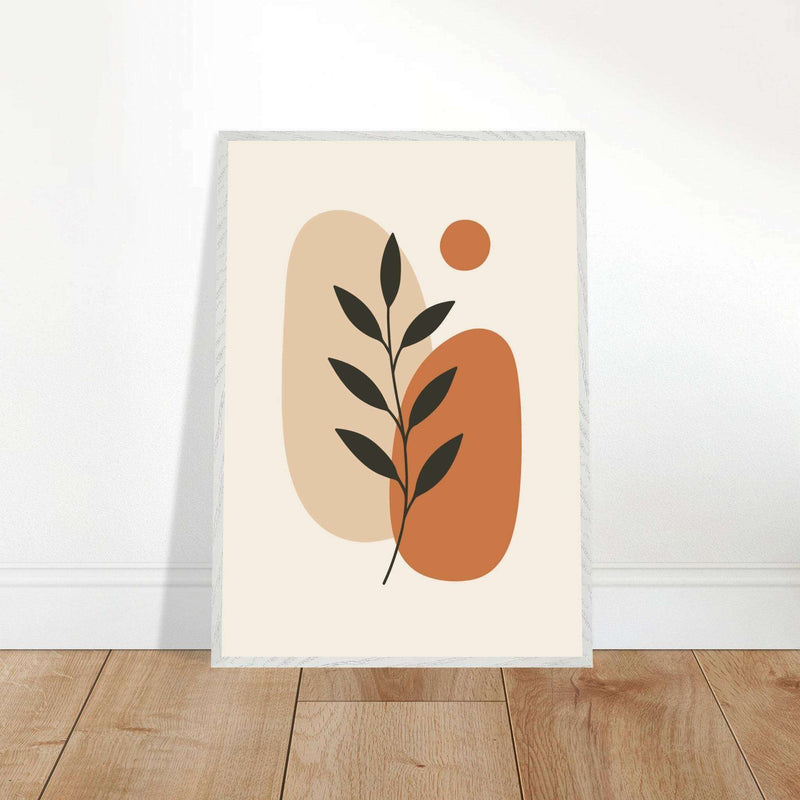 Abstract Botanical Earthy Desert Plant Design - Vibrantwalls