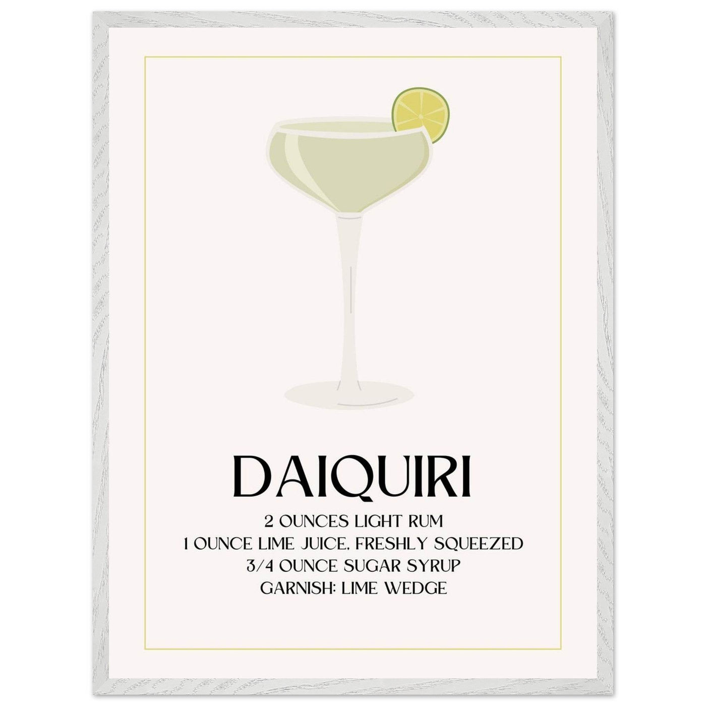 Classic Daiquiri Cocktail Recipe - Vibrantwalls