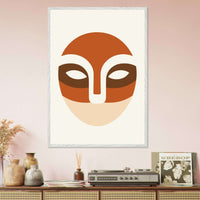 Desert Landscape Face Abstract Artistic Wall Art - Vibrantwalls