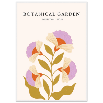 Botanical Garden Framed Poster – Whimsical Floral Art Prints in Soft Hues | Ready-to-Hang Wall Decor - Vibrantwalls