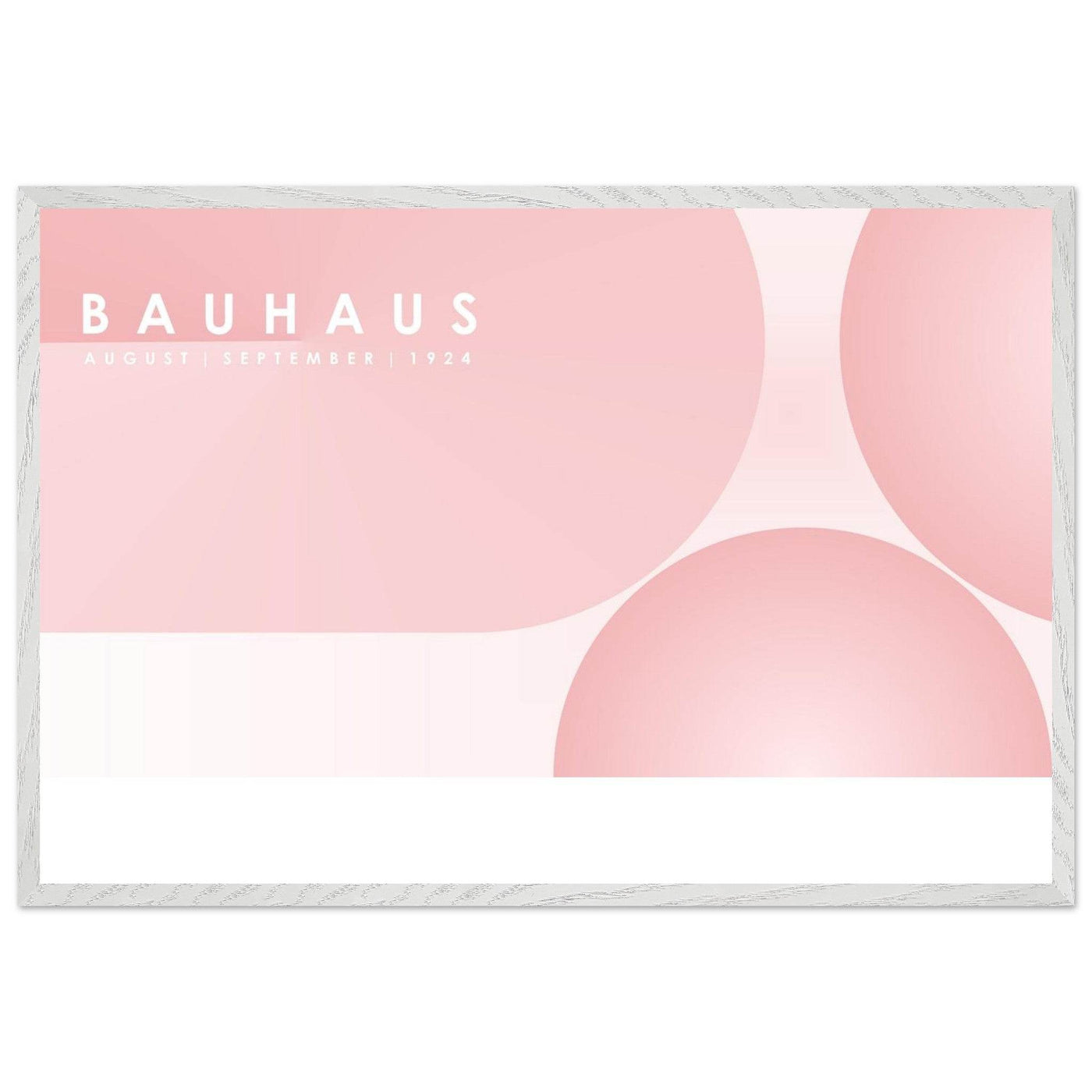 Bauhaus-Style Soft Pink Geometric - Vibrantwalls