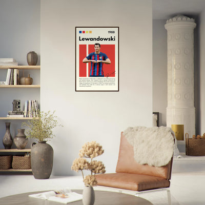 Robert Lewandowski FC Barcelona Framed Football Poster Vibrantwalls