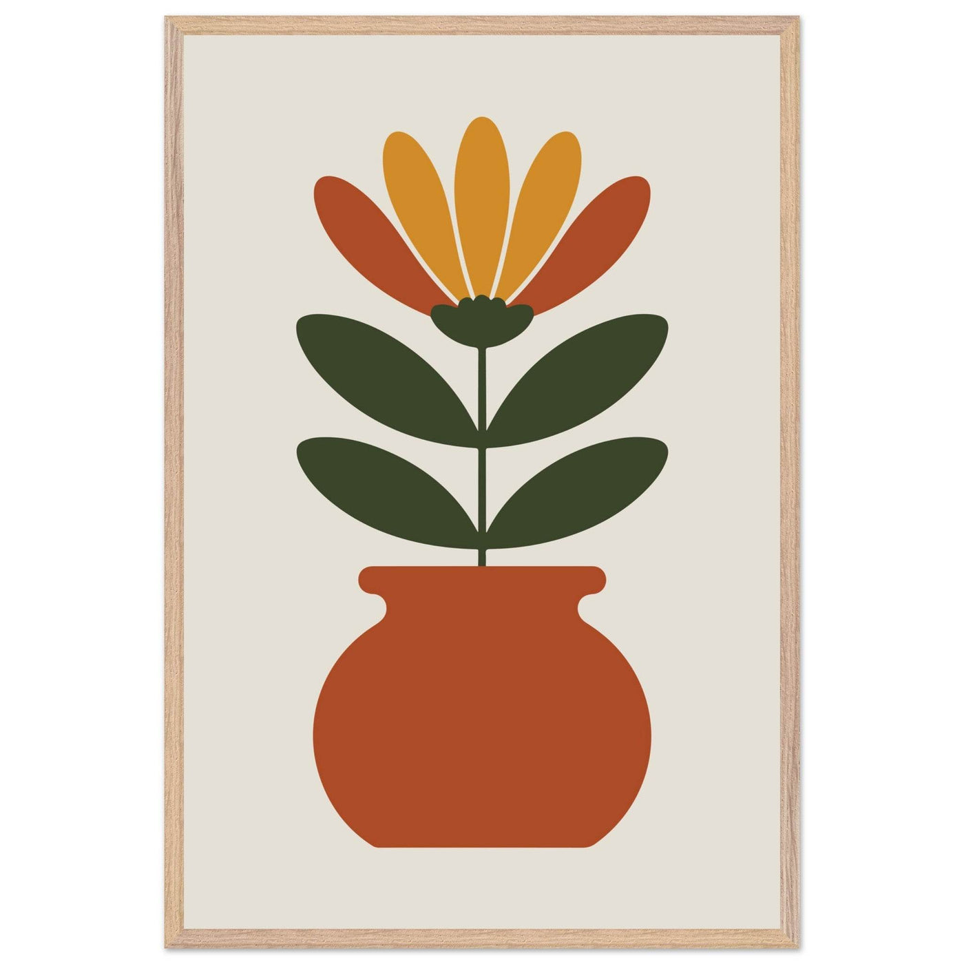 Floral Pot Art - Vibrantwalls