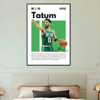 Jayson Tatum Boston Celtics Star NBA Legends Poster Wall Art - Vibrantwalls