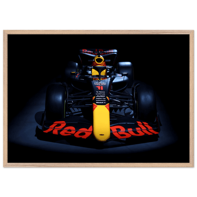 Red Bull Racing F1 Car Framed Poster – Premium Wooden Frame Art - Vibrantwalls