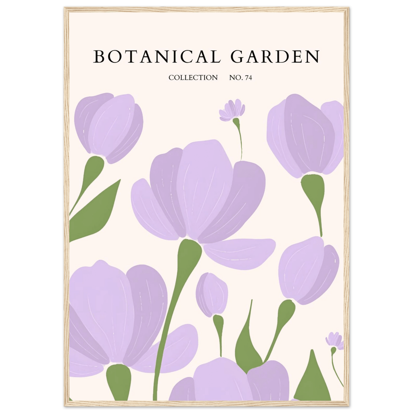 Botanical Garden Elegant Lavender Bloom Art Print - Vibrantwalls