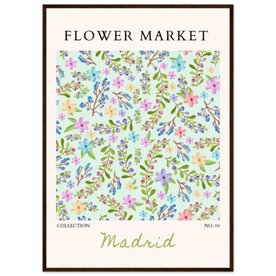Flower Market Collection Framed Poster – Whimsical Floral & Berry Art Prints | Ready-to-Hang in Various Sizes - Vibrantwalls