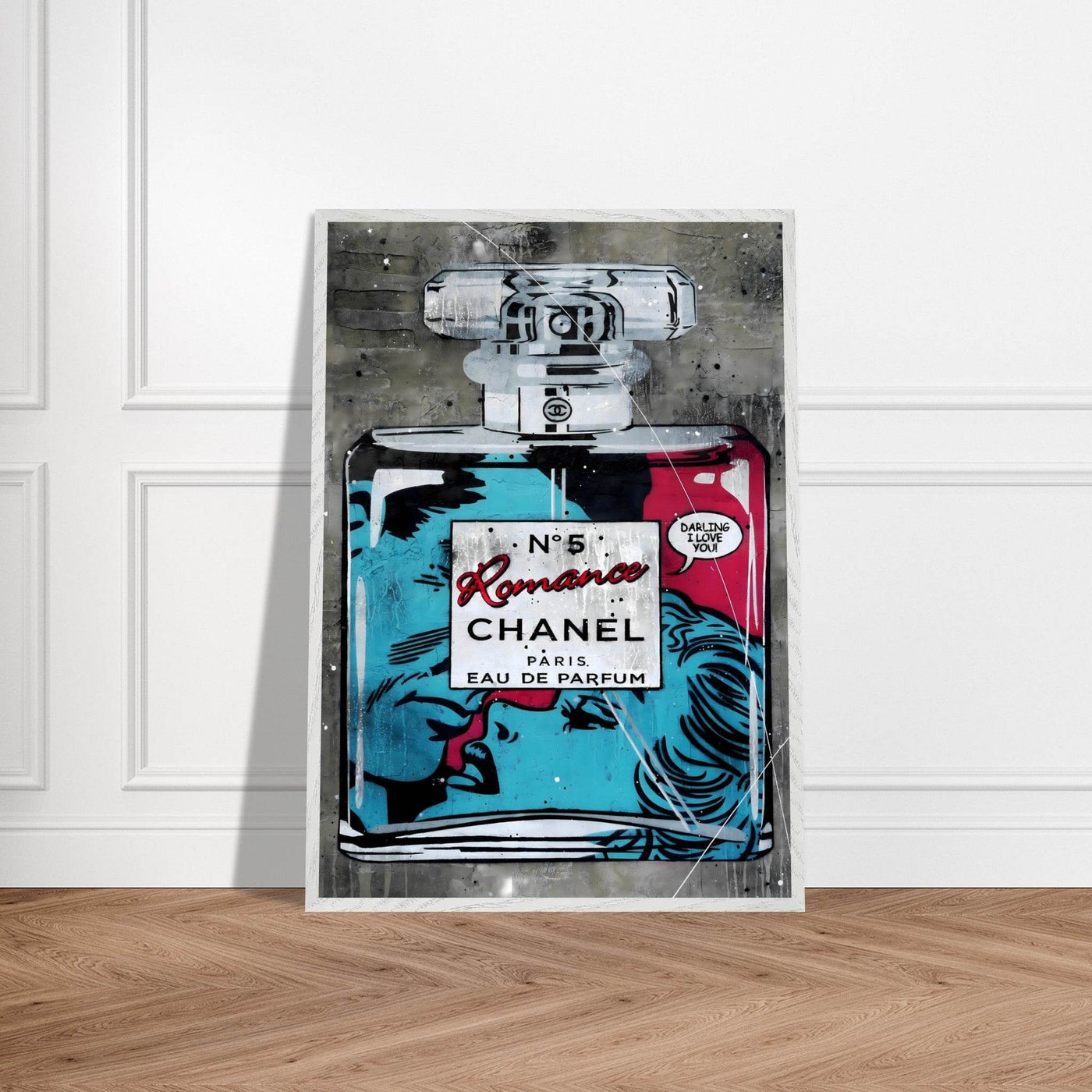 Chanel No. 5 'Romance' Pop Art Print - Iconic Fragrance Art in Your Choice of Frame & Size - Vibrantwalls