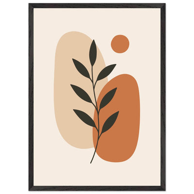 Abstract Botanical Earthy Desert Plant Design - Vibrantwalls