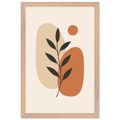 Abstract Botanical Earthy Desert Plant Design - Vibrantwalls