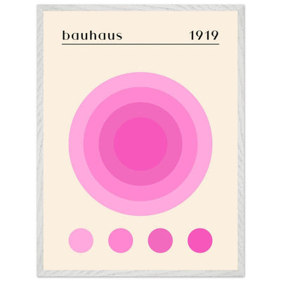 Bauhaus Pink Gradient Circle - Vibrantwalls