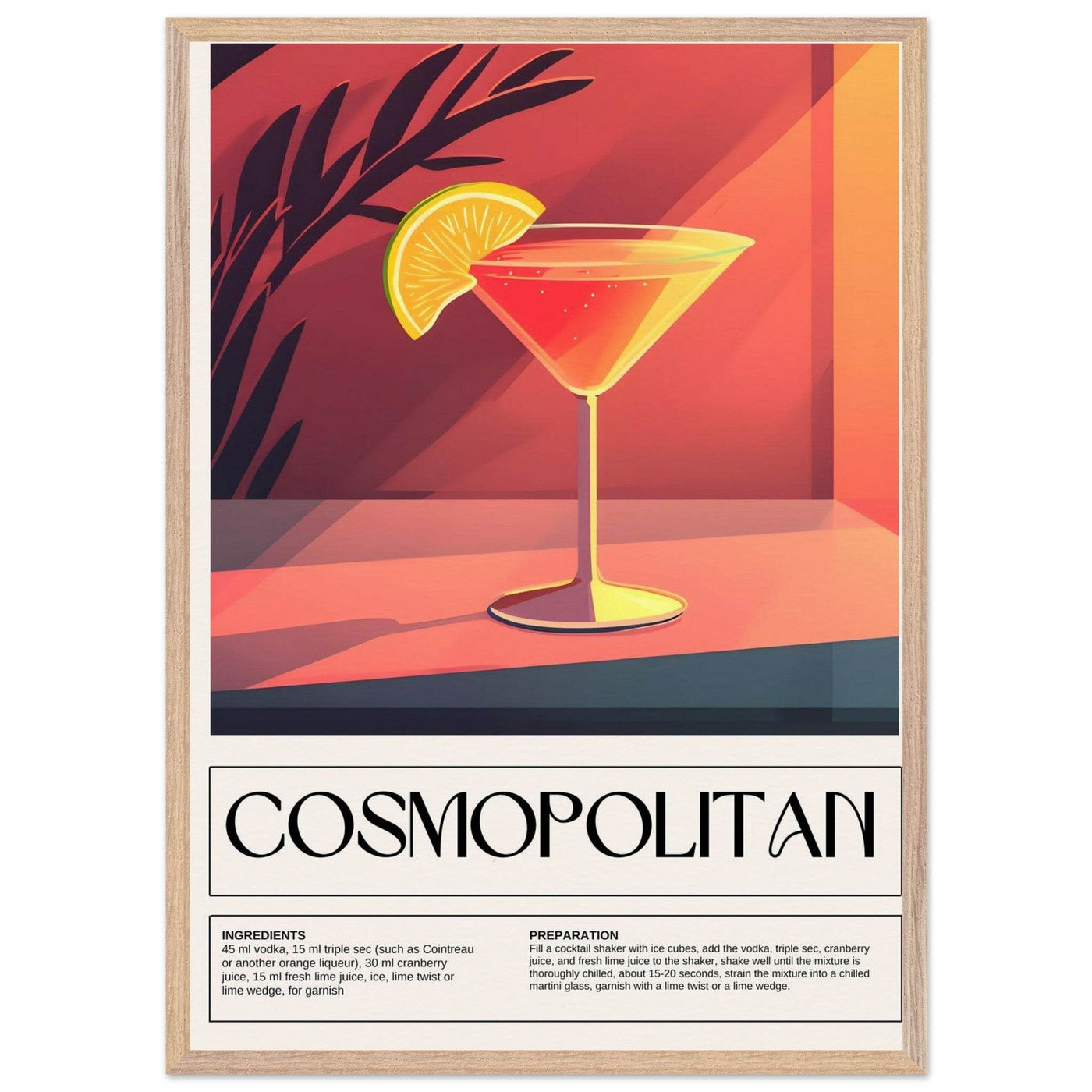 Cosmopolitan Cocktail - Vibrantwalls