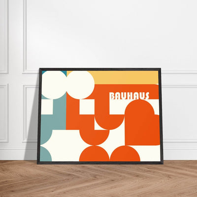 Bauhaus-Style Abstract Geometric Art - Vibrantwalls