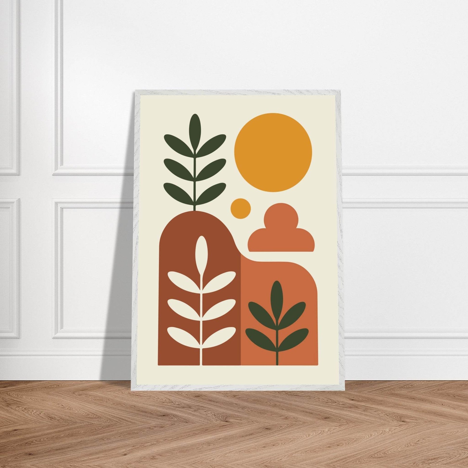 Desert Horizon Landscape Abstract Wall Art - Vibrantwalls