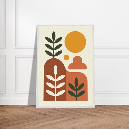 Desert Horizon Landscape Abstract Wall Art - Vibrantwalls