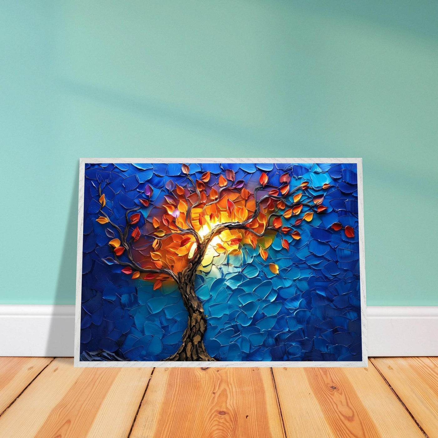Vibrant Tree of Life Palette Knife Art - Vibrantwalls