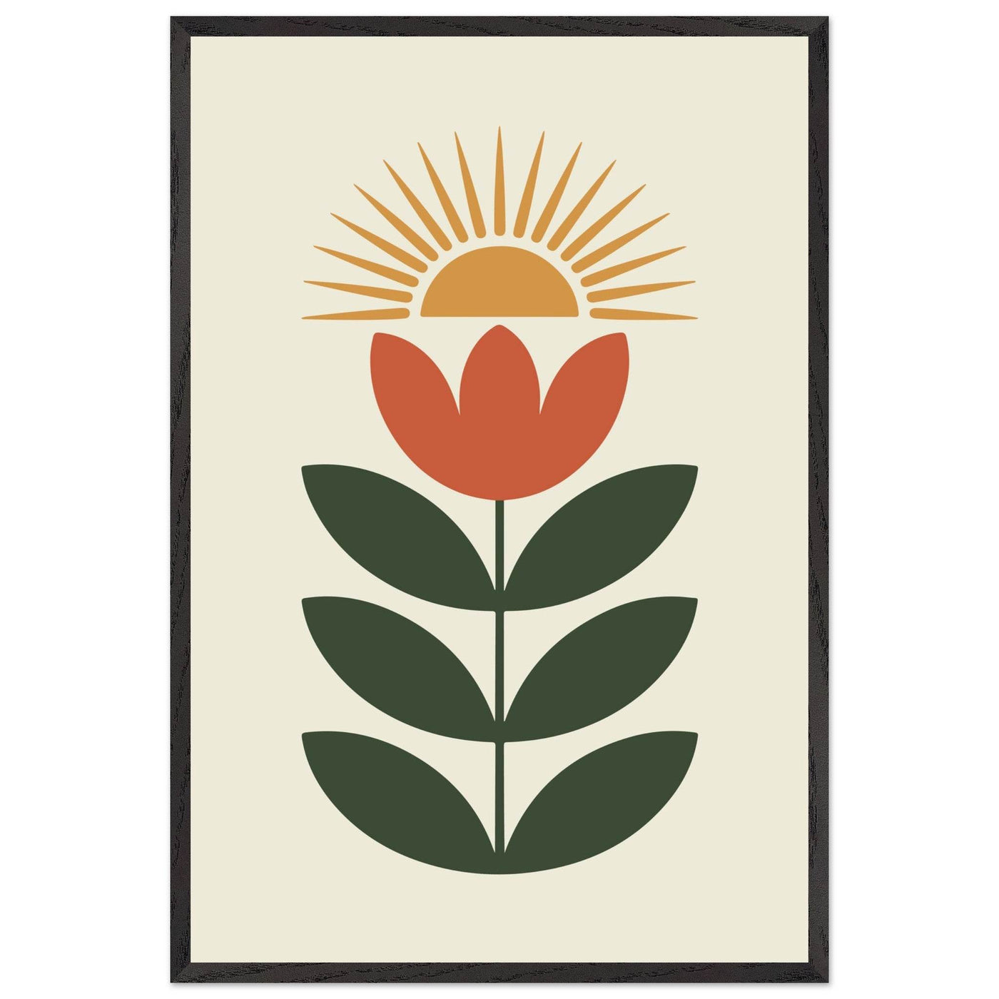 Abstract Floral Sun - Vibrantwalls