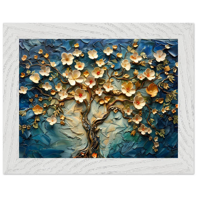 Textured Tree of Life Impasto Blooms - Vibrantwalls