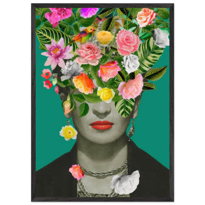 Floral Frida Artwork - Vibrant and Inspiring Home Decor - Vibrantwalls