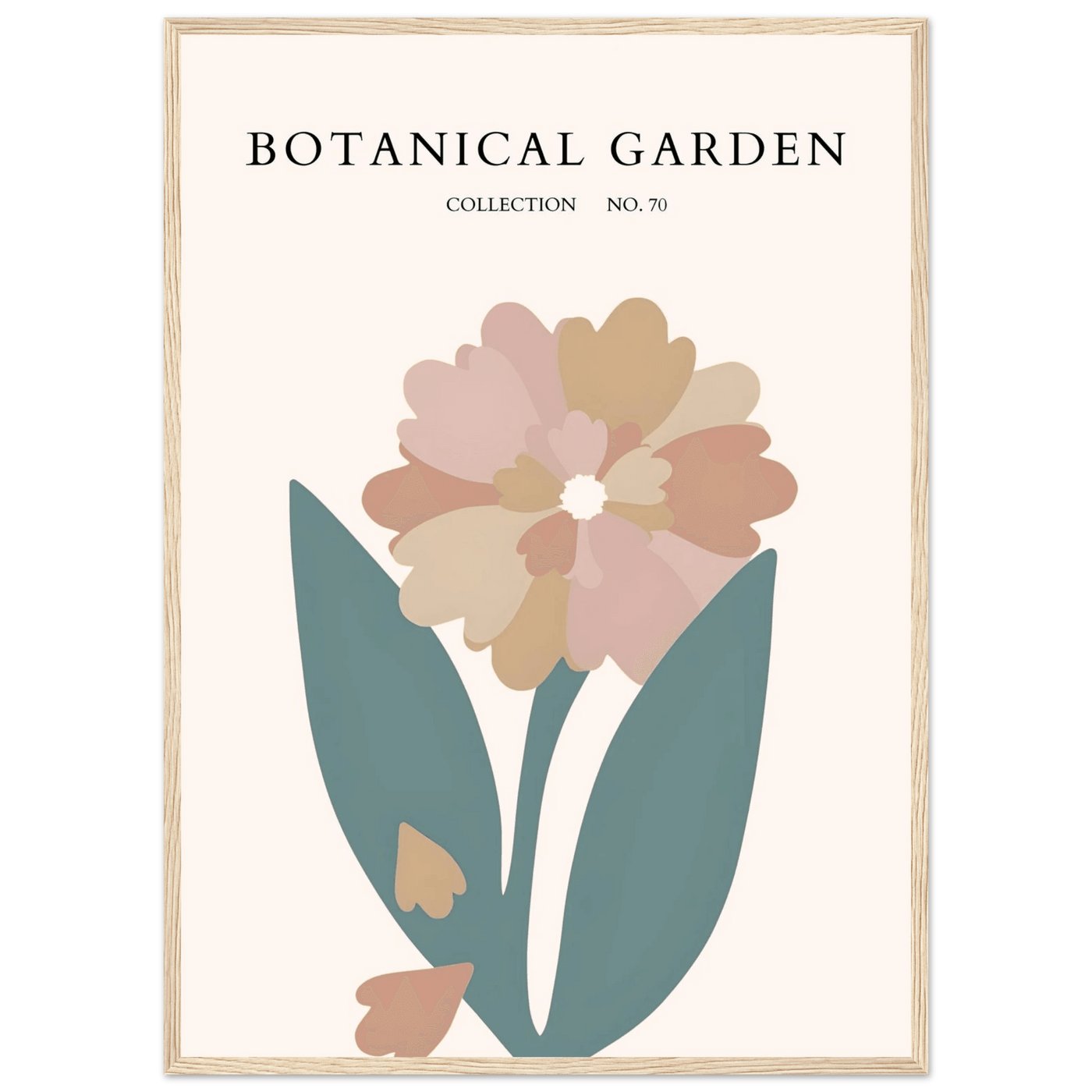 Botanical Garden Framed Poster – Gentle Floral Art Print | Soft Palette Home Decor | Ready-to-Hang - Vibrantwalls